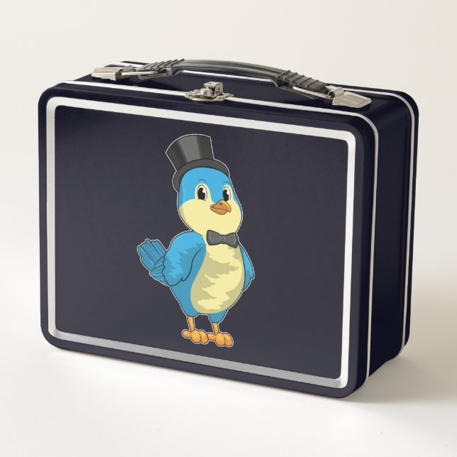 Lunch Box Oiseau comme chambre avec ruban (Devant)
