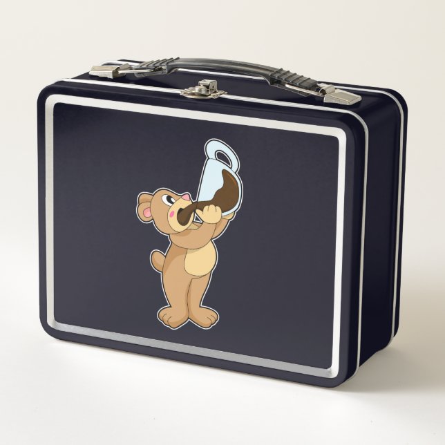 Lunch Box Ours avec café Coupe (Devant)