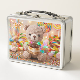 Lunch Box Ours en peluche au crochet avec S'more personnalis