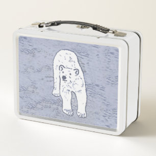 Lunch Box Ours polaire sur la peinture sur glace - Art origi