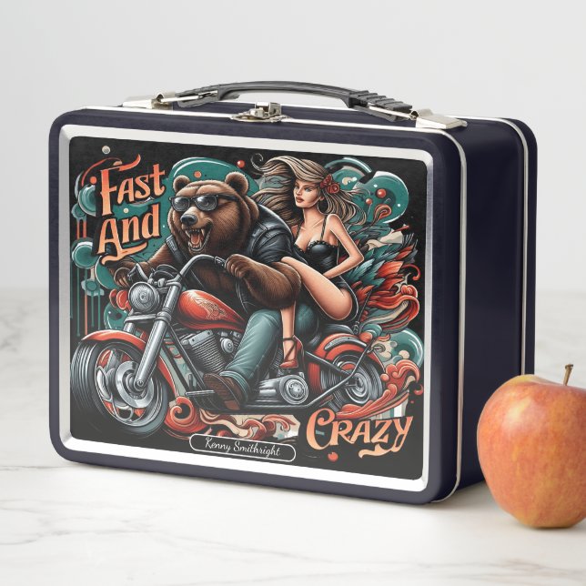 Lunch Box Ours sur un vélo avec Buddy (En situation)