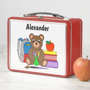 Lunch Box Ours Teddy Avec Fournitures Scolaires