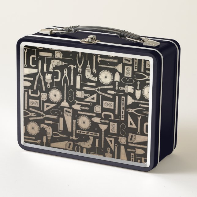 Lunch Box Outils d'atelier Black & Gold (Devant)
