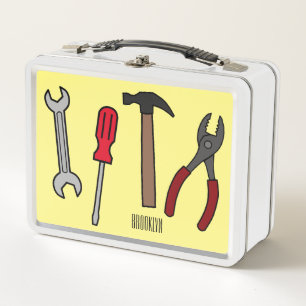 Lunch Box Outils de menuiserie illustration de dessin animé