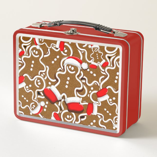 Lunch Box Pain d'épices homme Noël Père Noël (Devant)