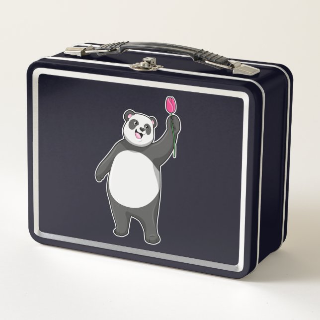 Lunch Box Panda avec Tulipe (Devant)