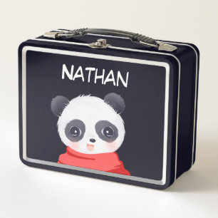Lunch Box Panda Boy Boîte à lunch en métal