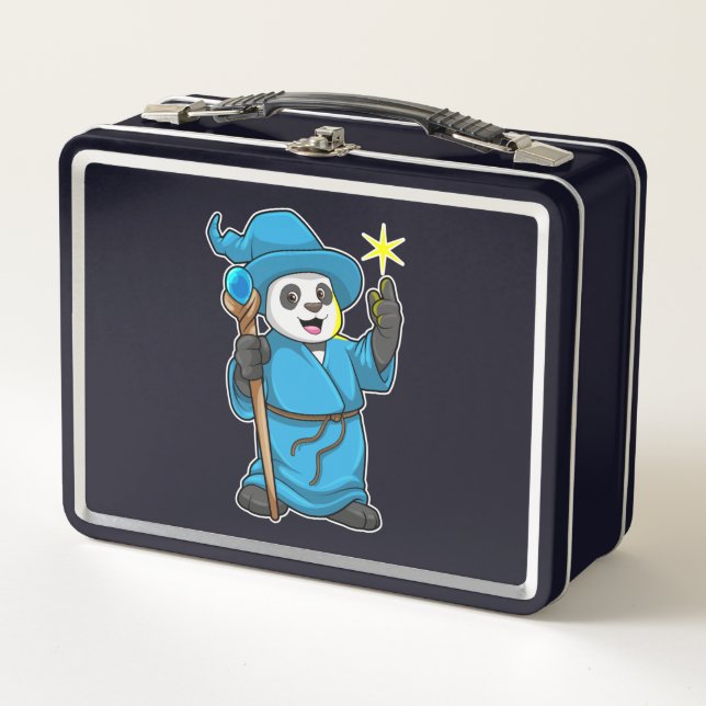 Lunch Box Panda comme Assistant avec baguette magique (Devant)
