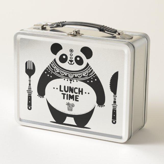 Lunch Box Panda Lunch Time Box - Carburez Votre Amusement (Devant)
