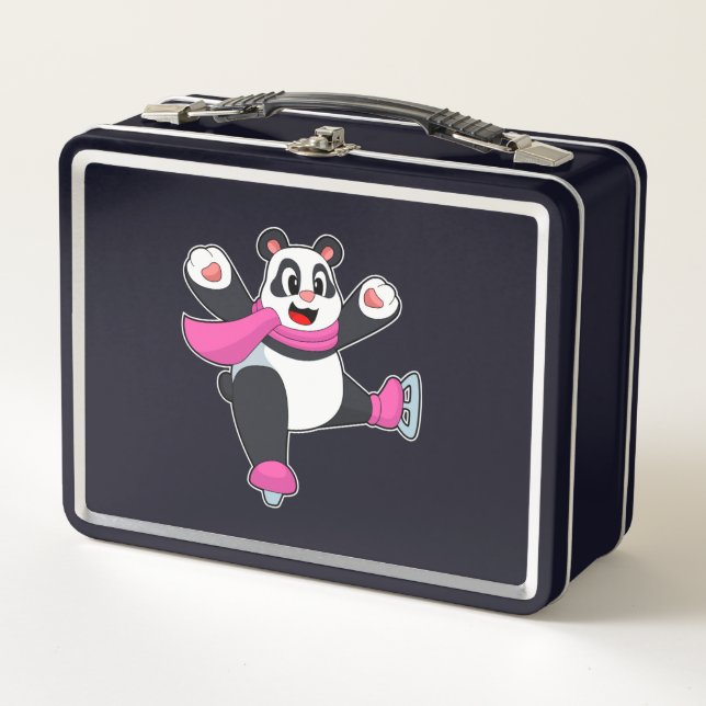Lunch Box Panda Patinage sur glace Patins sur glace (Devant)