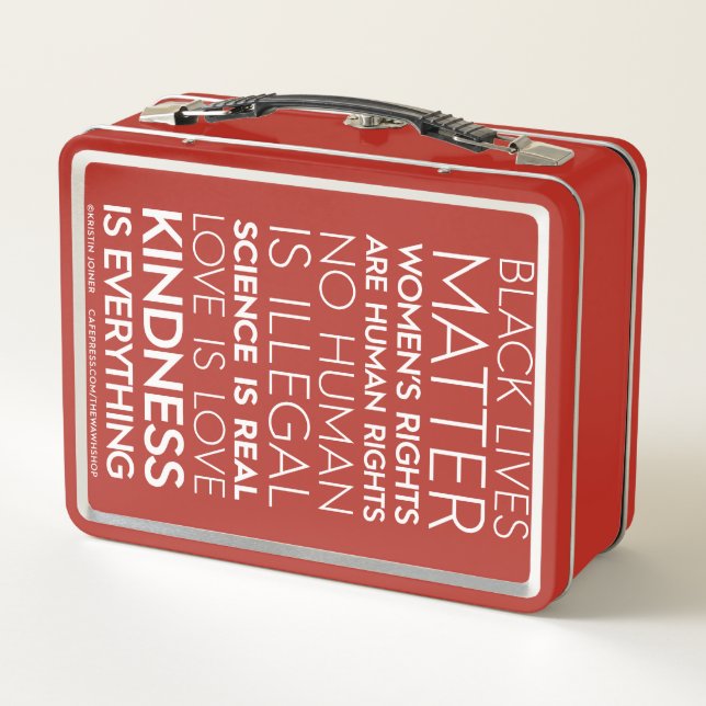 Lunch Box Panier-repas #KindnessIsEverything en métal (Dos)