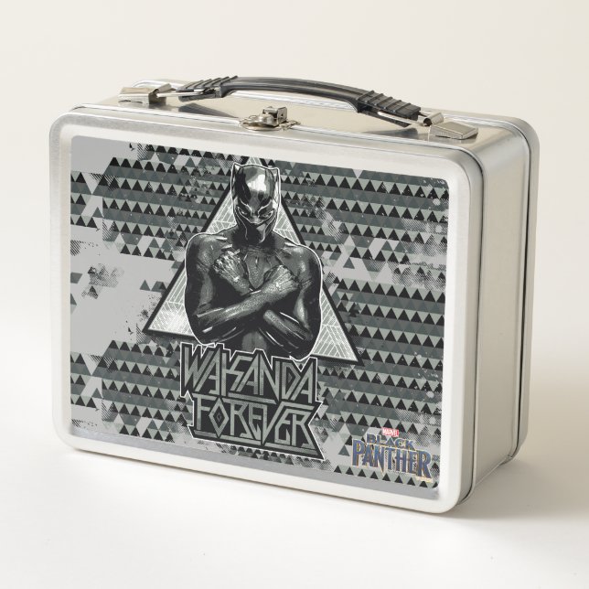 Lunch Box Panthère noire | Graphique "Wakanda Forever" (Devant)