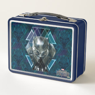 Lunch Box Panthère noire Motif de caractères géométriques