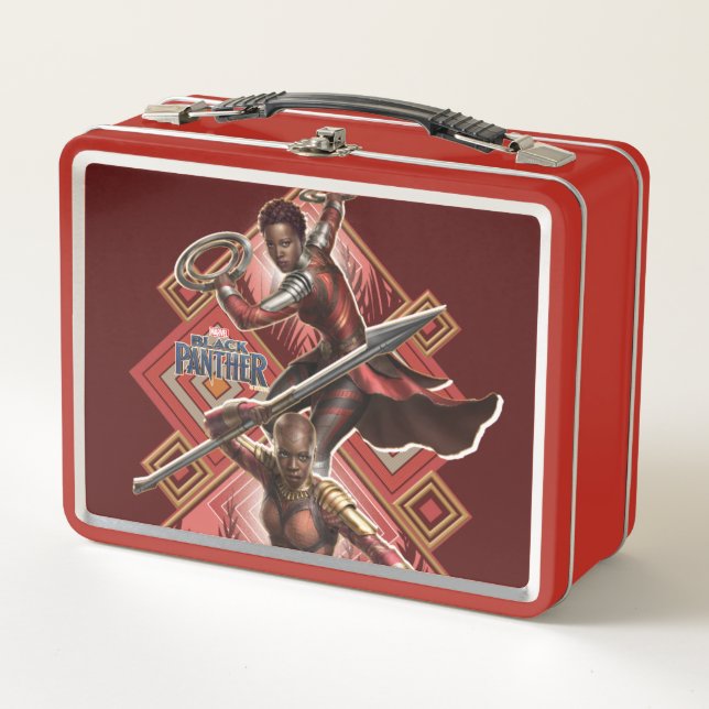 Lunch Box Panthère noire | Nakia & Okoye Wakandan Graphic (Devant)