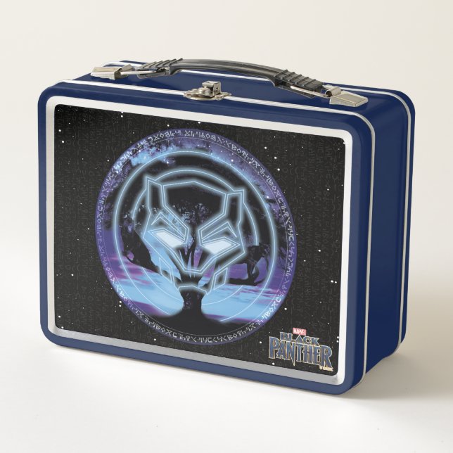 Lunch Box Panthère noire | Symbole panthère et arbre de Wawa (Devant)