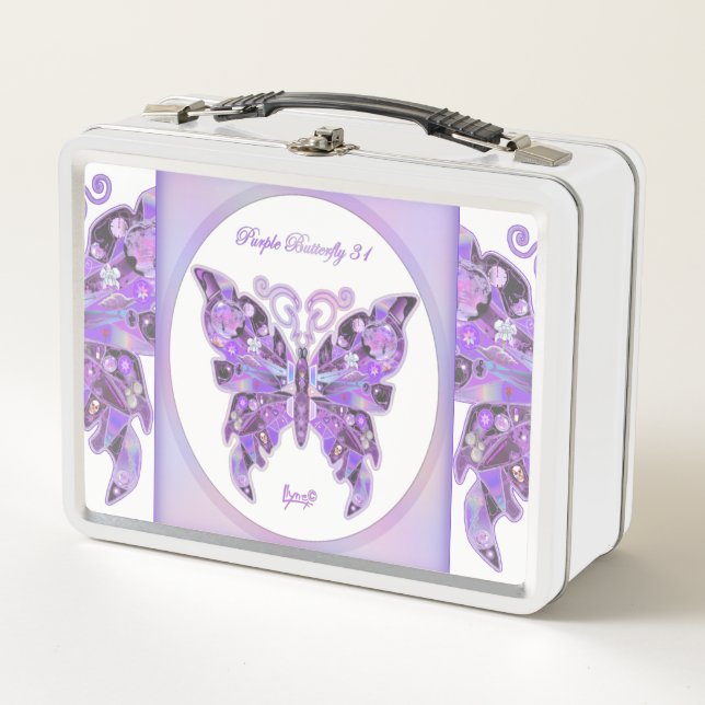 Lunch Box Papillon pourpre 31 (Devant)