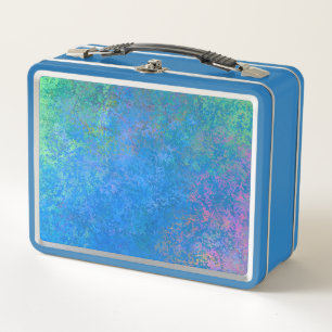 Lunch Box Par l'encre d'alcool de mer, Abstraite acrylique
