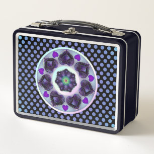Lunch Box Parapluie violet & coeurs .7