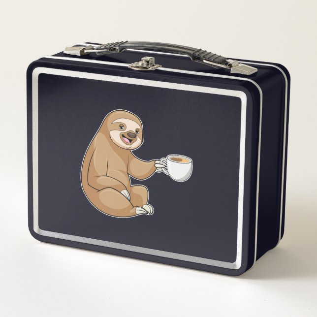 Lunch Box Parcelle avec la coupe du café (Devant)