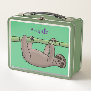 Lunch Box Paresse souriante mignon sur dessin animé en bambo