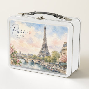 Lunch Box Paris France Tour Eiffel rivière seine