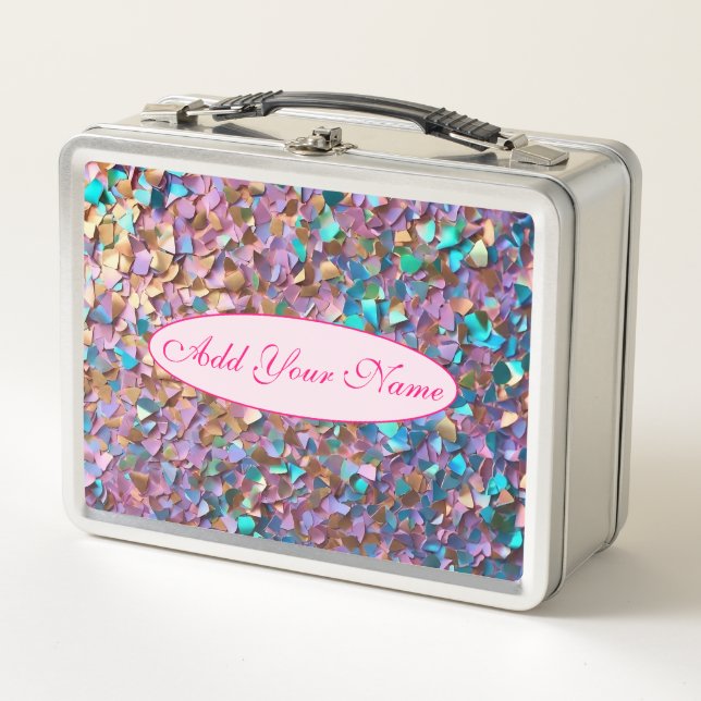 Lunch Box Parties scintillant Moderne Opal Collection Hologr (Devant)