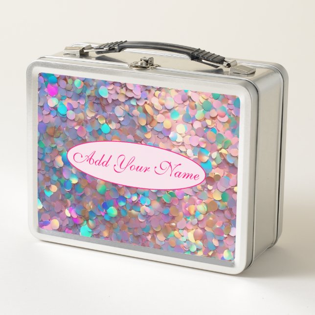 Lunch Box Parties scintillant Opal Moderne Collection Hologr (Devant)