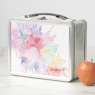 Lunch Box Pastel Watercolor Art Attack Kids Nom Signature