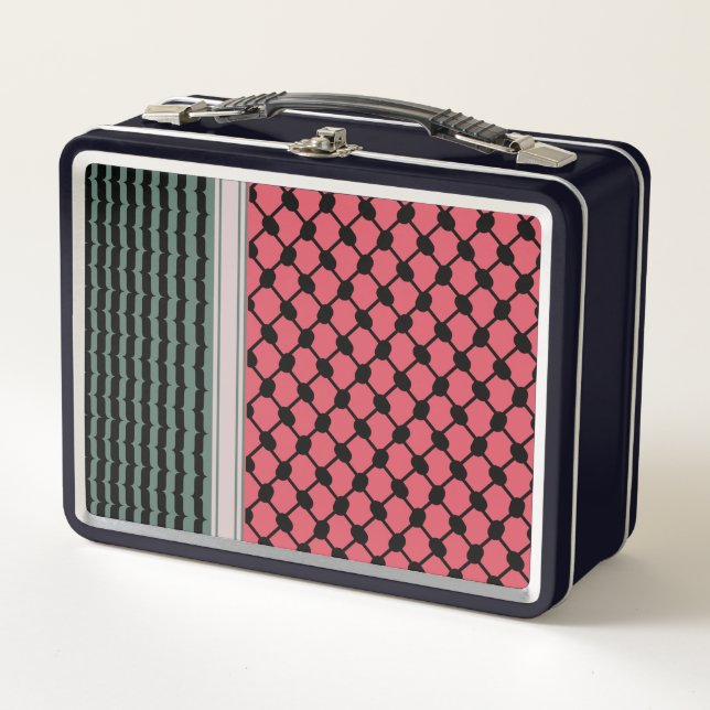 Lunch Box Pastèque palestinienne Hatta Keffiyeh Kufiya Folk (Devant)