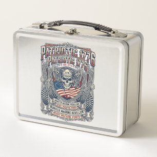 Lunch Box Patriotique 1776 Hors Route Crâne Monster Truck Lo