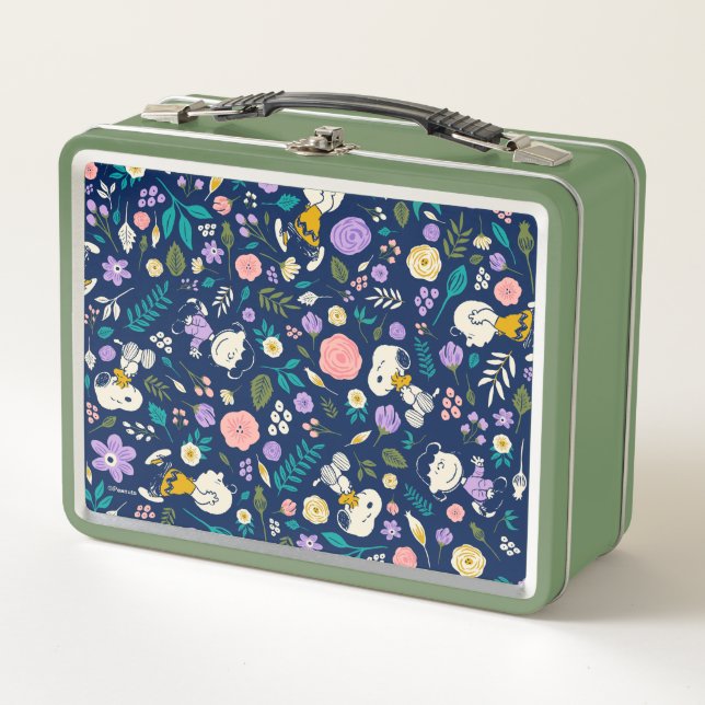 Lunch Box Peanuts In Bloom Pattern (Devant)