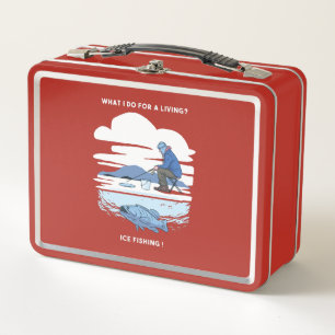 Lunch Box Pêche sur glace - Hiver Pêcheur Design