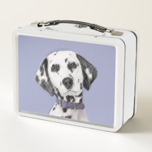 Lunch Box Peinture Dalmatienne - Beau art original de chien