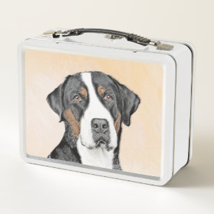 Lunch Box Peinture de Chien de Montagne - Art original