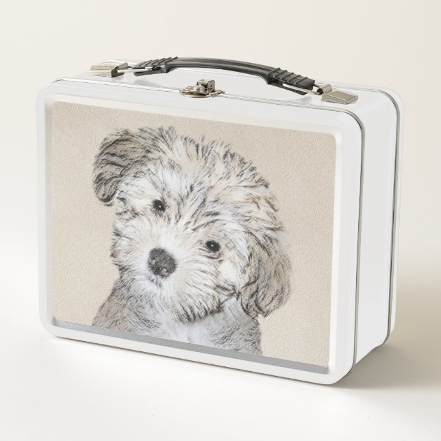 Lunch Box Peinture de Chien Havanais - Cute Original Chien A (Devant)