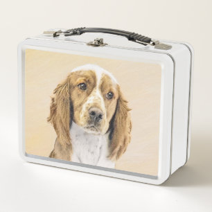 Lunch Box Peinture de Welsh Springer Spaniel - Art original 