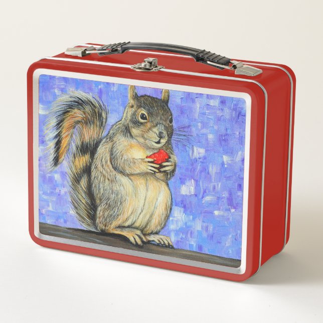 Lunch Box Peinture d'écureuil (Devant)