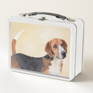 Lunch Box Peinture Harrier - Joli art original chien