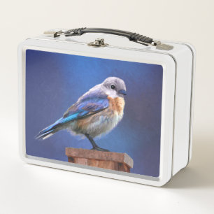 Lunch Box Peinture pour oiseaux bleus (femelle) - Art origin