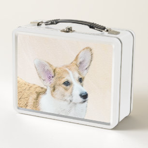 Lunch Box Pembroke Welsh Corgi Peinture - Art Chien original