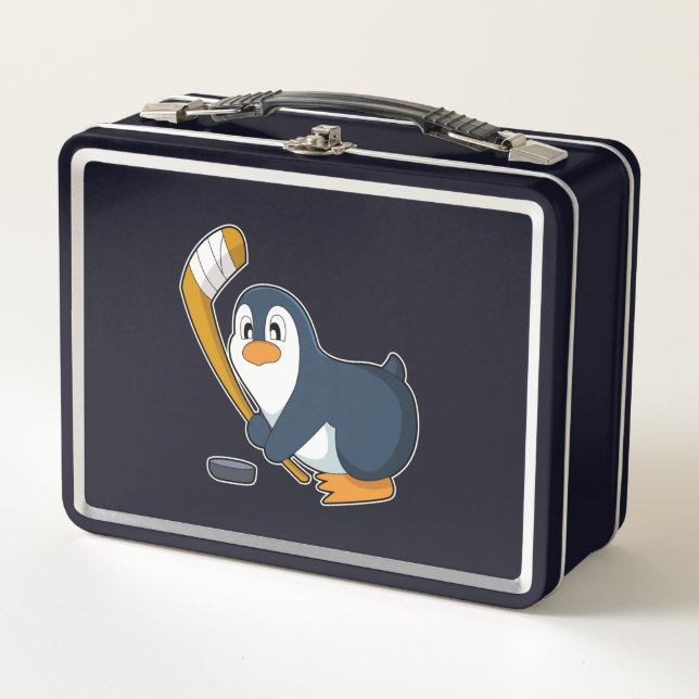 Lunch Box Penguin Hockey sur glace bâton de hockey sur glace (Devant)