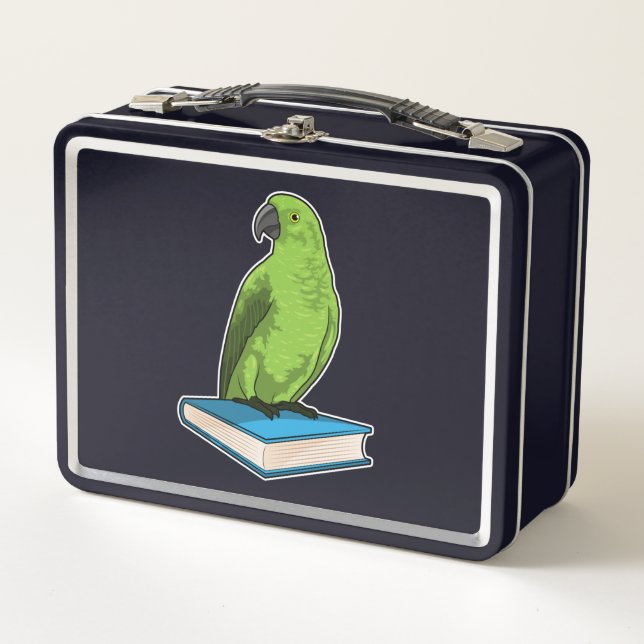 Lunch Box Perroquet avec livre (Devant)