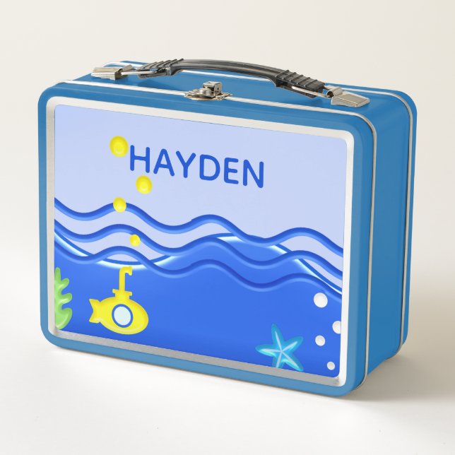 Lunch Box Personnalisé Sous La Plage Sous-Marine (Devant)