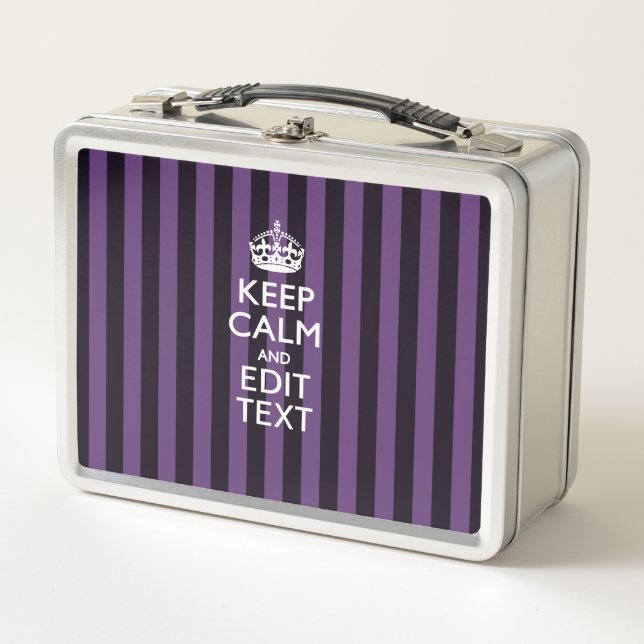 Lunch Box Personnalisez-le Conserver le calme de votre texte (Devant)