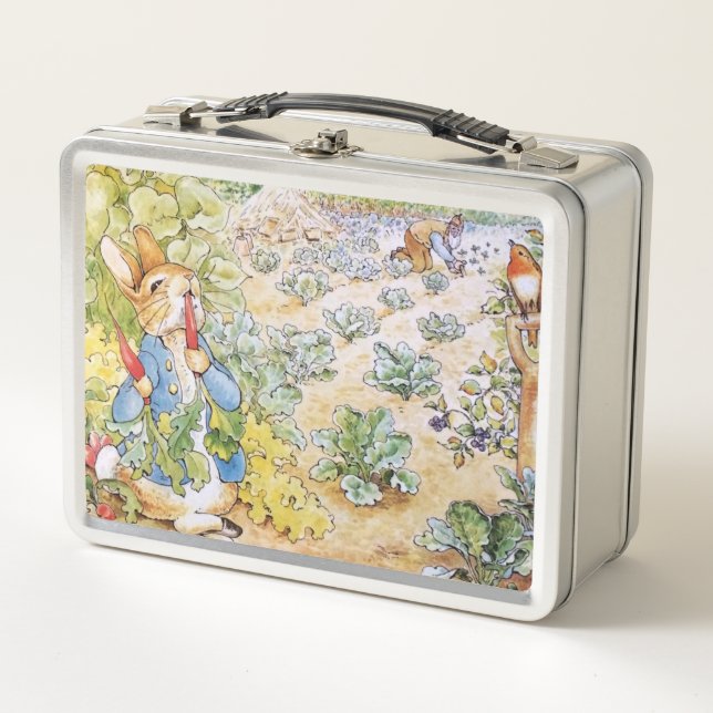 Lunch Box Peter le lapin mange des carottes (Devant)