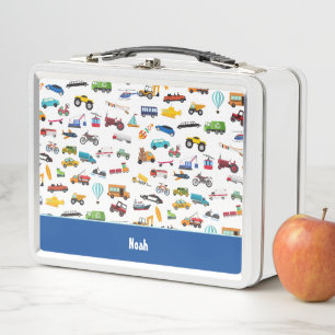 Lunch Box Petit Garçon Things That Move Vehicle Cars Kid