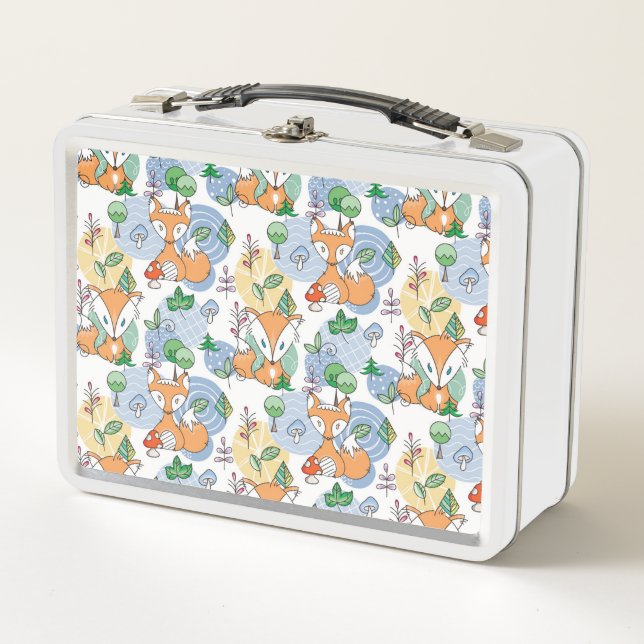 Lunch Box Petit motif mignon de Fox (Devant)