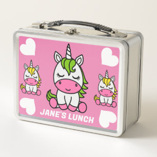 Lunch Box Petites Filles Unicorne Retour À L'École