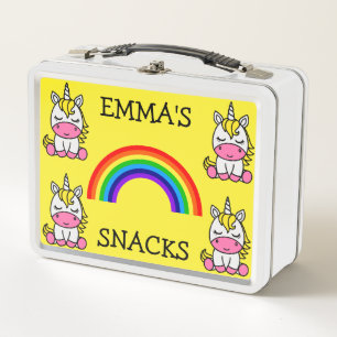 Lunch Box Petites Filles Unicorne Retour À L'École