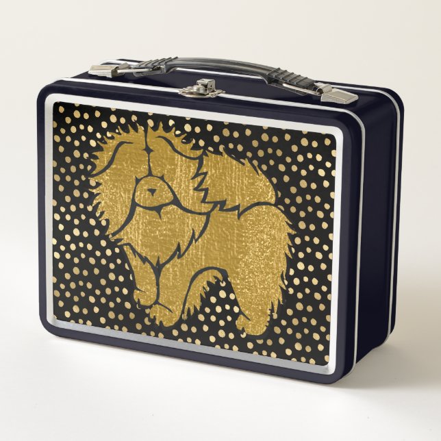 Lunch Box PEU À PEU MERCI Chow- faux métal- BOÎTE-DÉJEUNER (Devant)